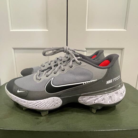 New Nike Alpha Huarache Elite 3 Low Baseball Cleats Grey Size 7.5 CK0746-011